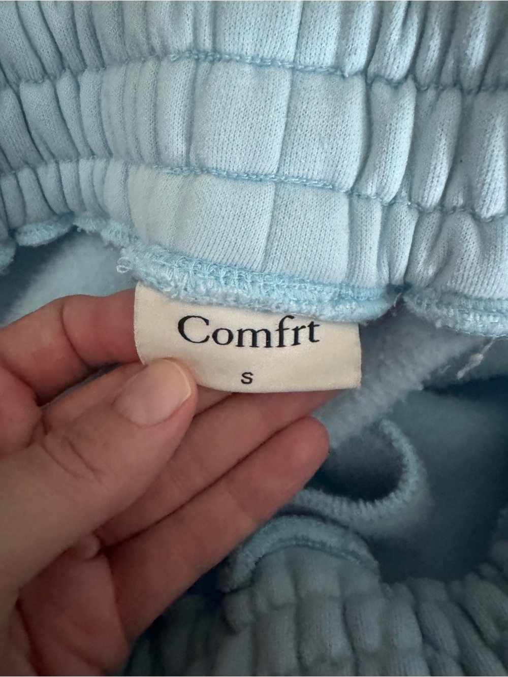 Pastel Blue Comfrt Joggers - Picture 2 of 2